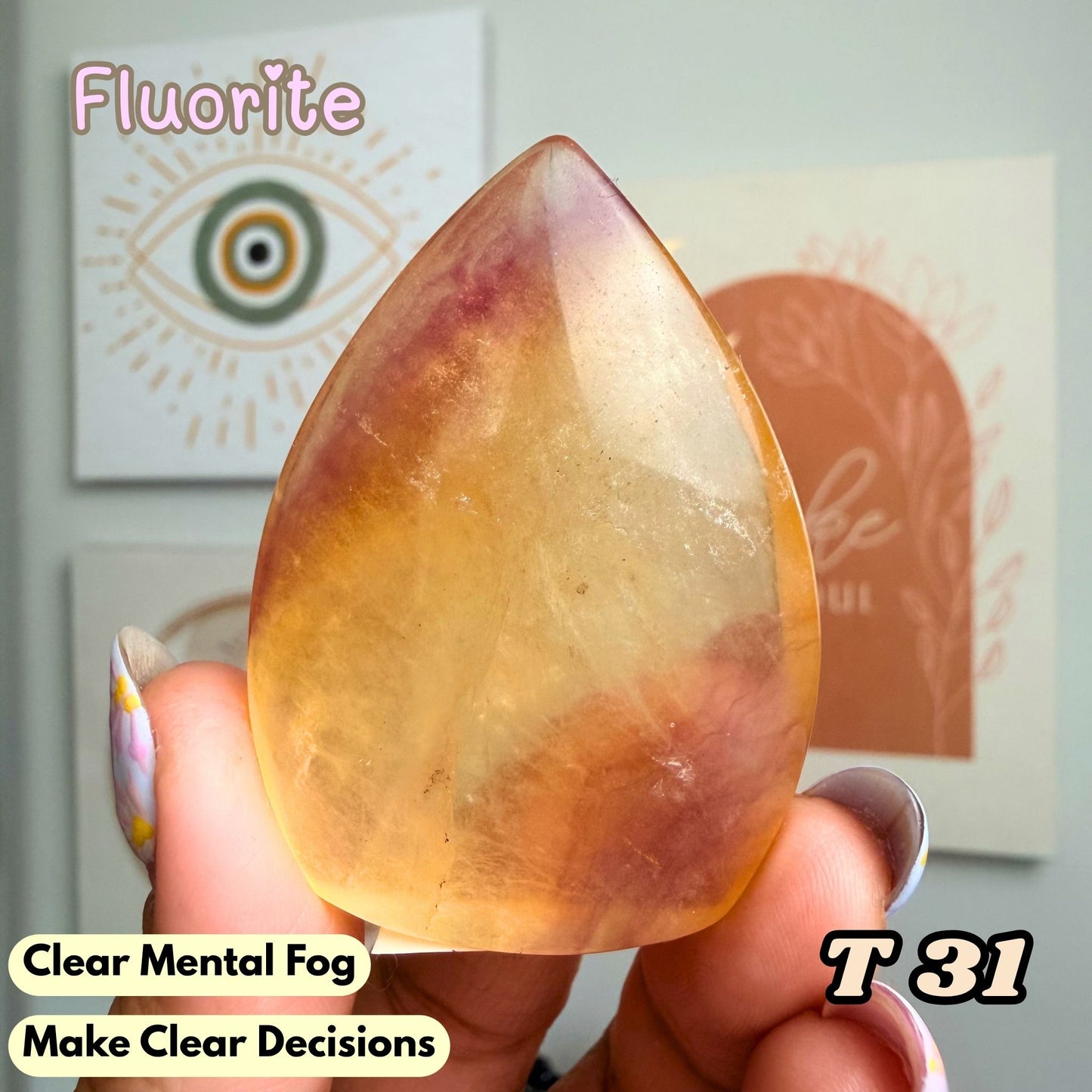 Fluorite Small Flame Freeform | T31