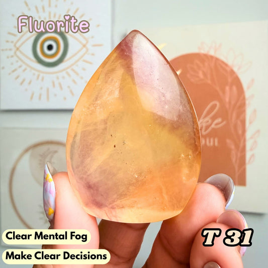 Fluorite Small Flame Freeform | T31