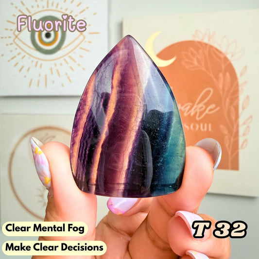 Fluorite Small Flame Freeform | T32