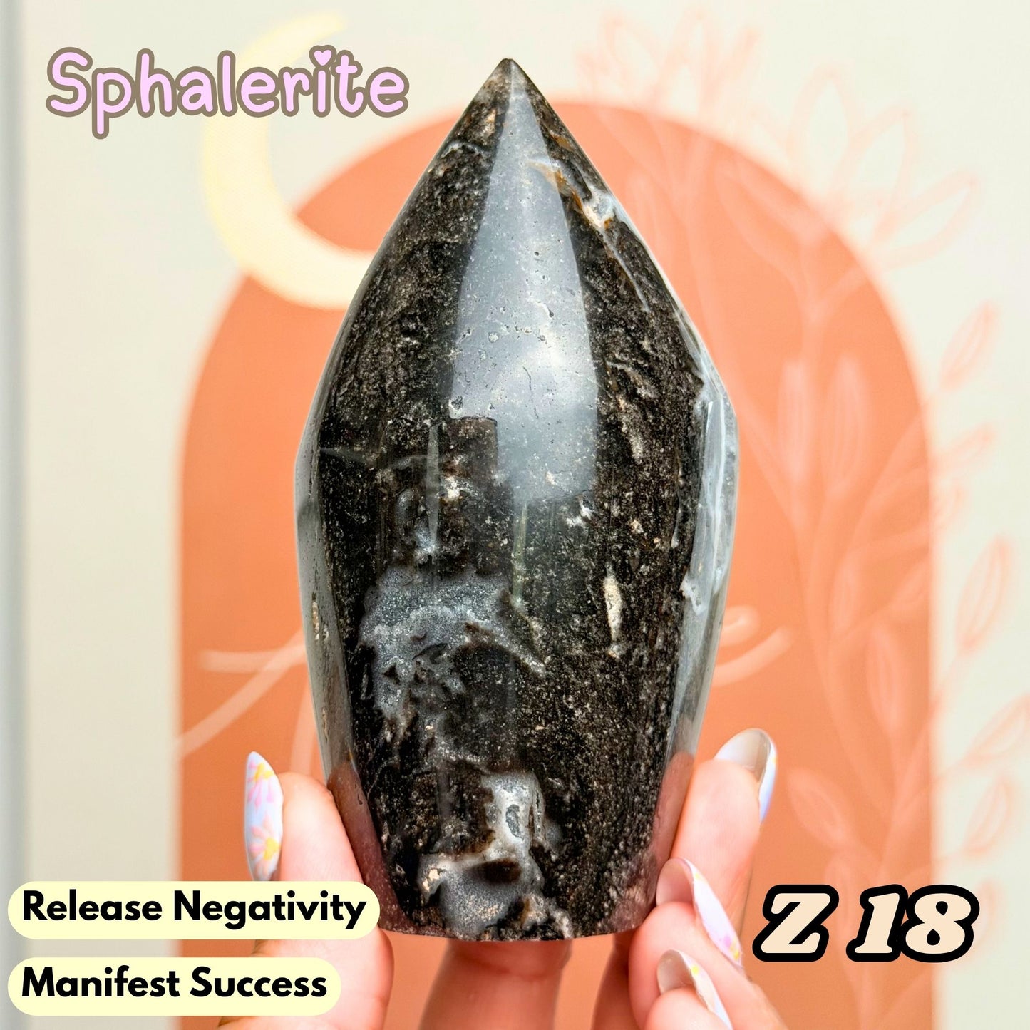 Druzy Sphalerite Flame Freeform | Z18