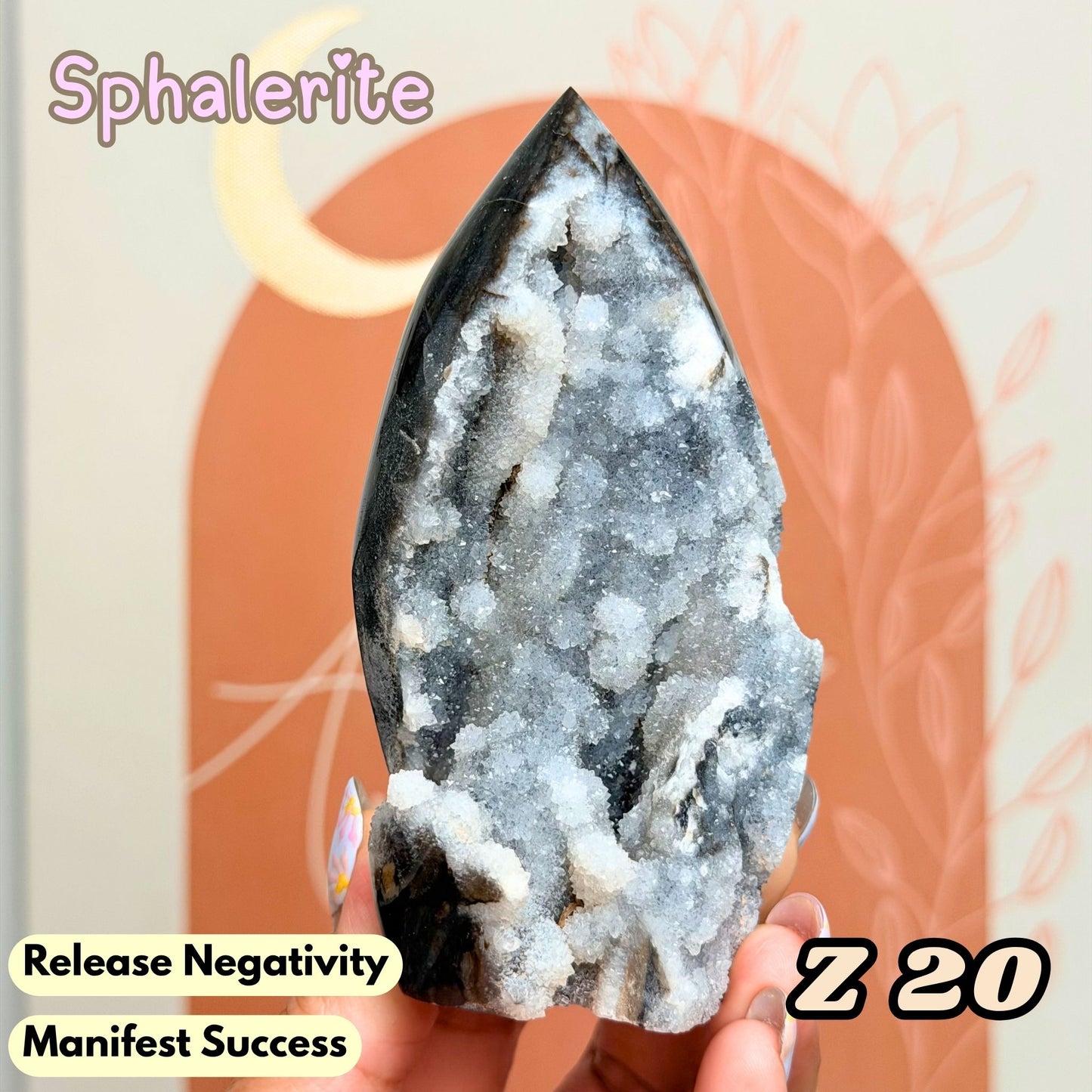 Druzy Sphalerite Flame Freeform | Z20