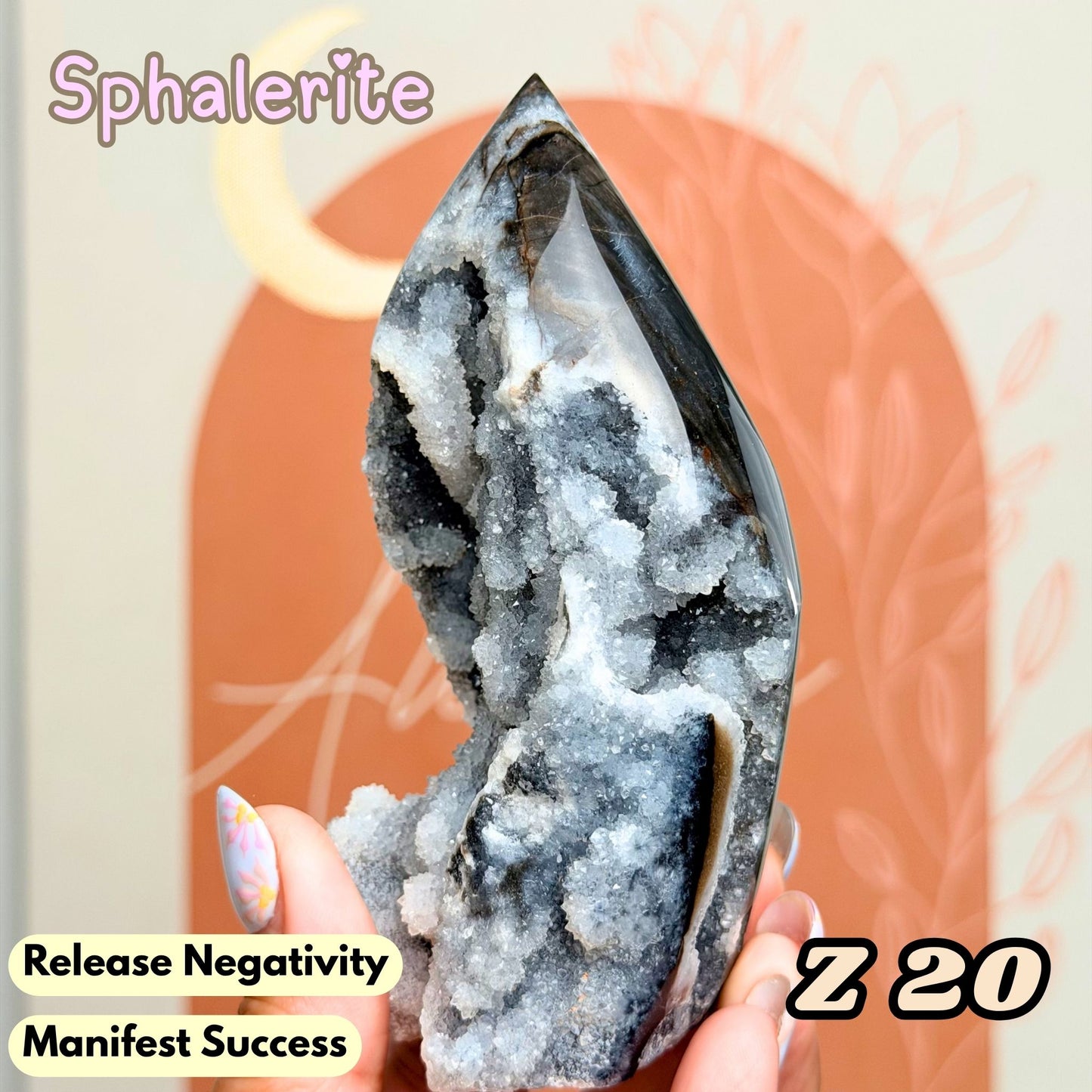 Druzy Sphalerite Flame Freeform | Z20