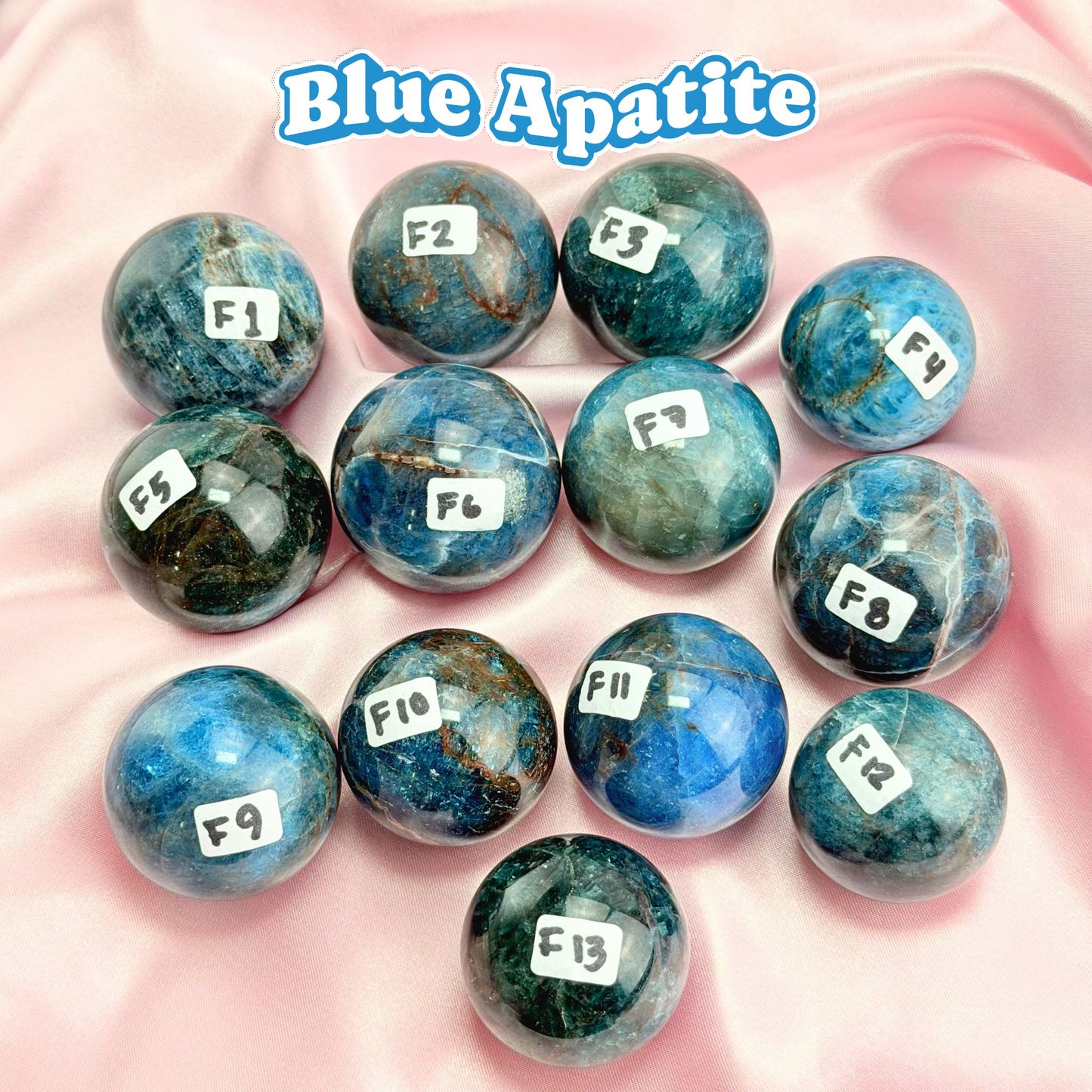 Blue Apatite Small Sphere | F1