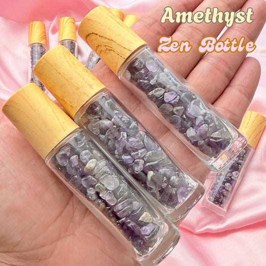 Amethyst Crystals Zen Bottle