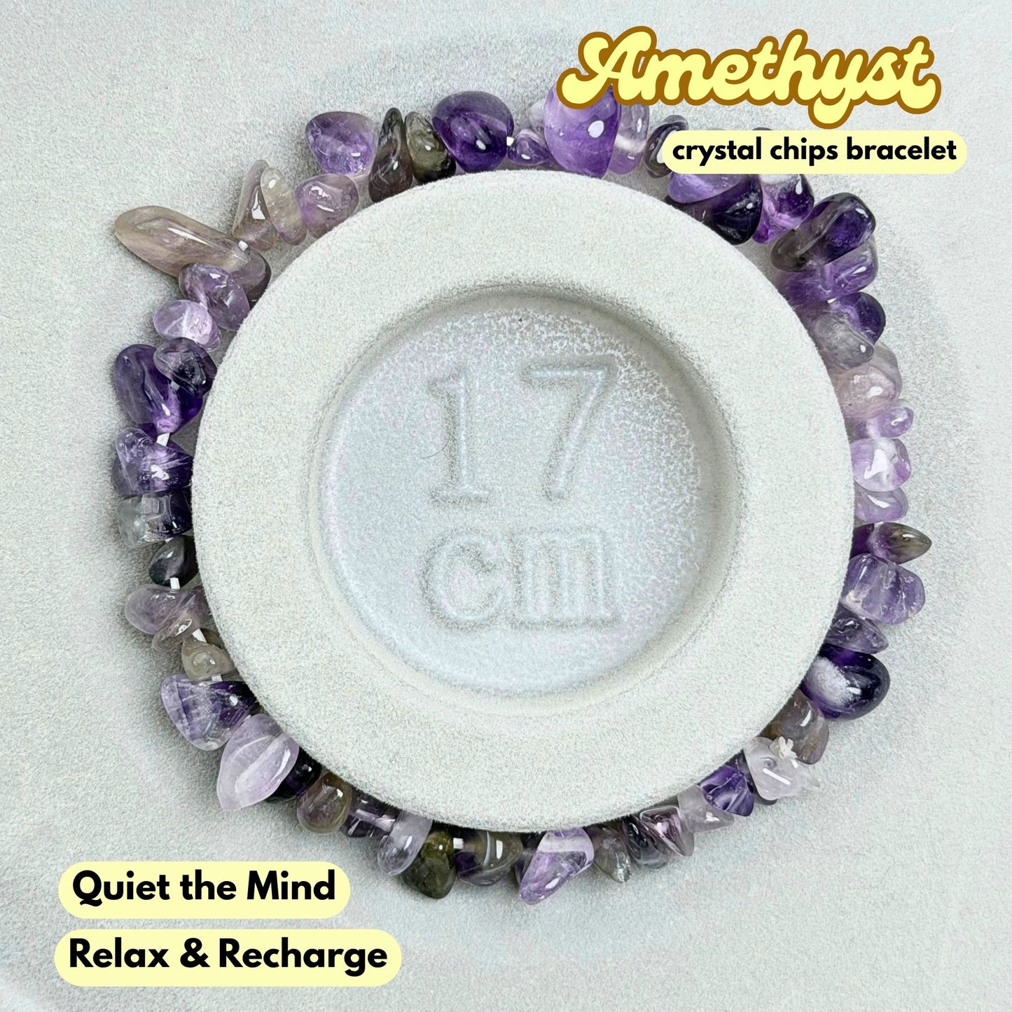Amethyst Chip Bracelet