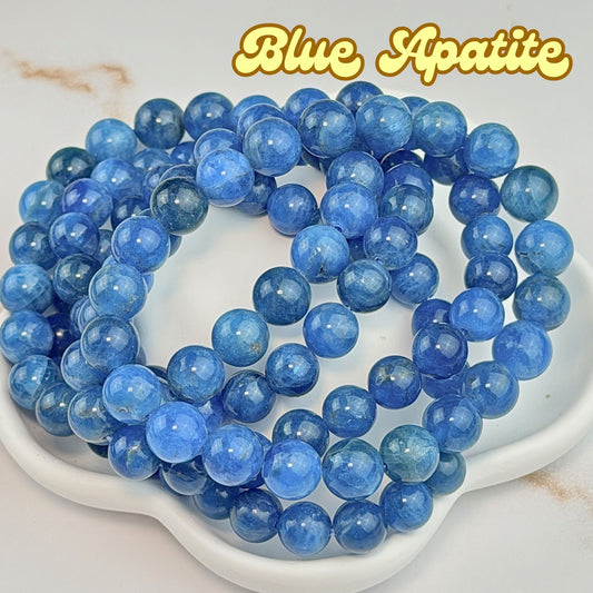 Blue Apatite 8mm Bracelet