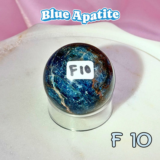 Blue Apatite Small Sphere | F10