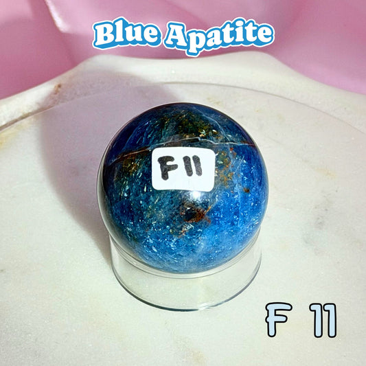 Blue Apatite Small Sphere | F11