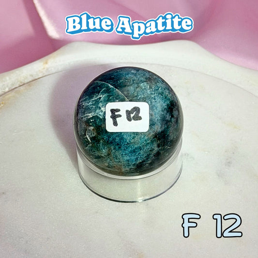 Blue Apatite Small Sphere | F12