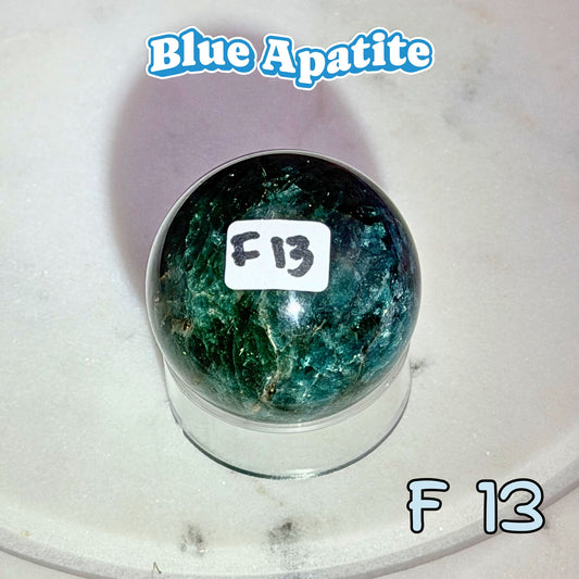 Blue Apatite Small Sphere | F13