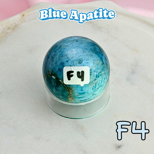 Blue Apatite Small Sphere | F4