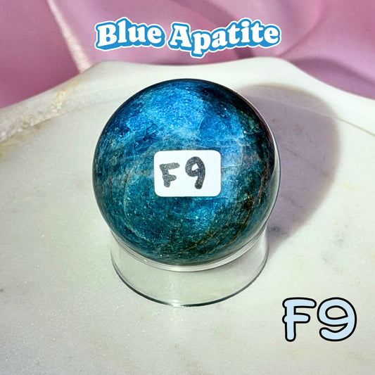 Blue Apatite Small Sphere | F9