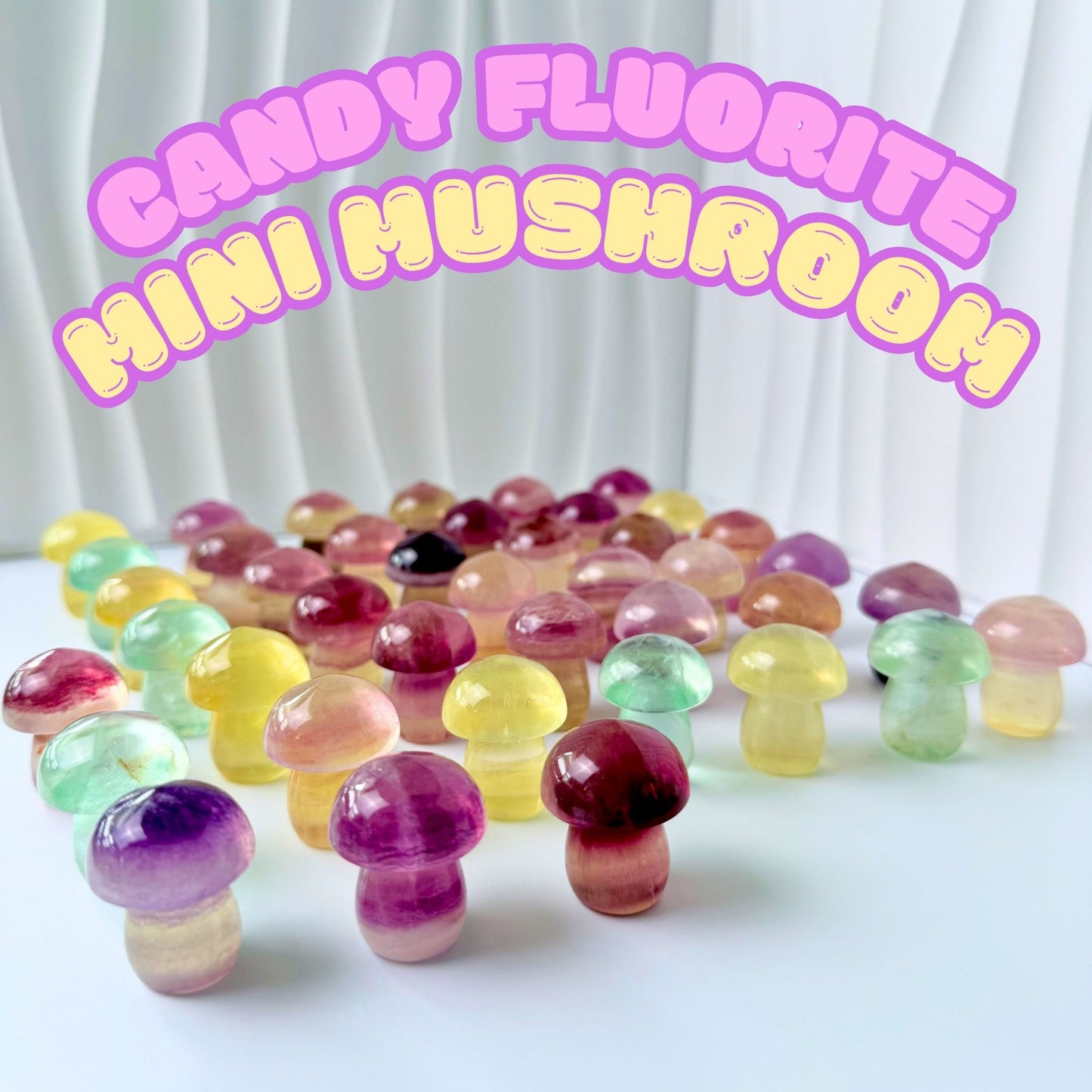 Candy Fluorite Mini Mushroom | Intuitively Chosen