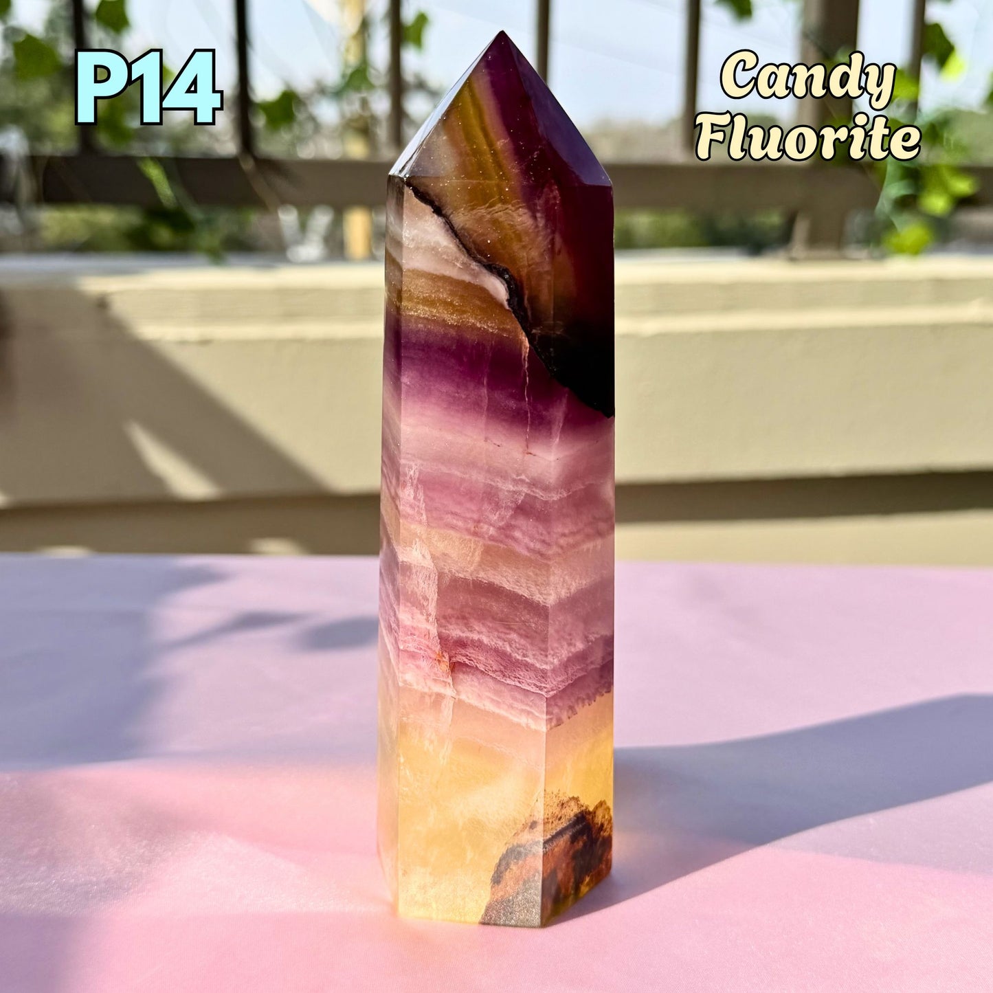 Chunky Candy Fluorite Tower | P14