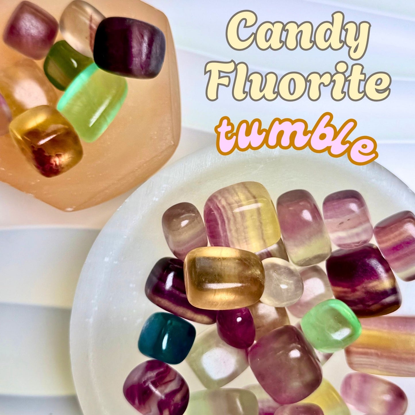 Candy Fluorite Tumbled Stone | Intuitively Chosen