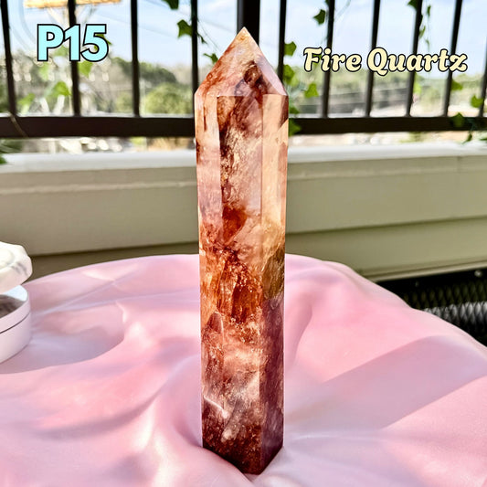 Chunky Fire Quartz Tower | P15