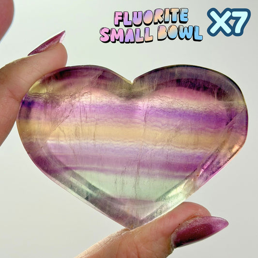 Fluorite Small Heart Bowl | X07