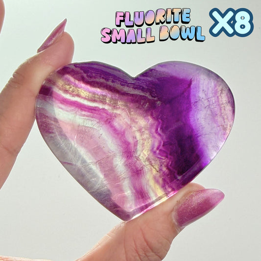 Fluorite Small Heart Bowl | X08