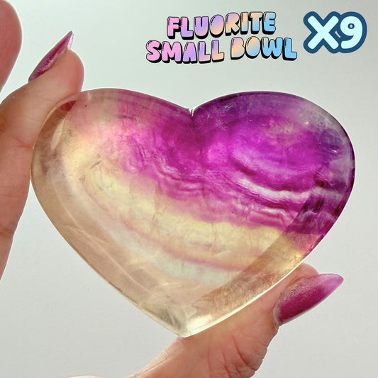 Fluorite Small Heart Bowl | X09