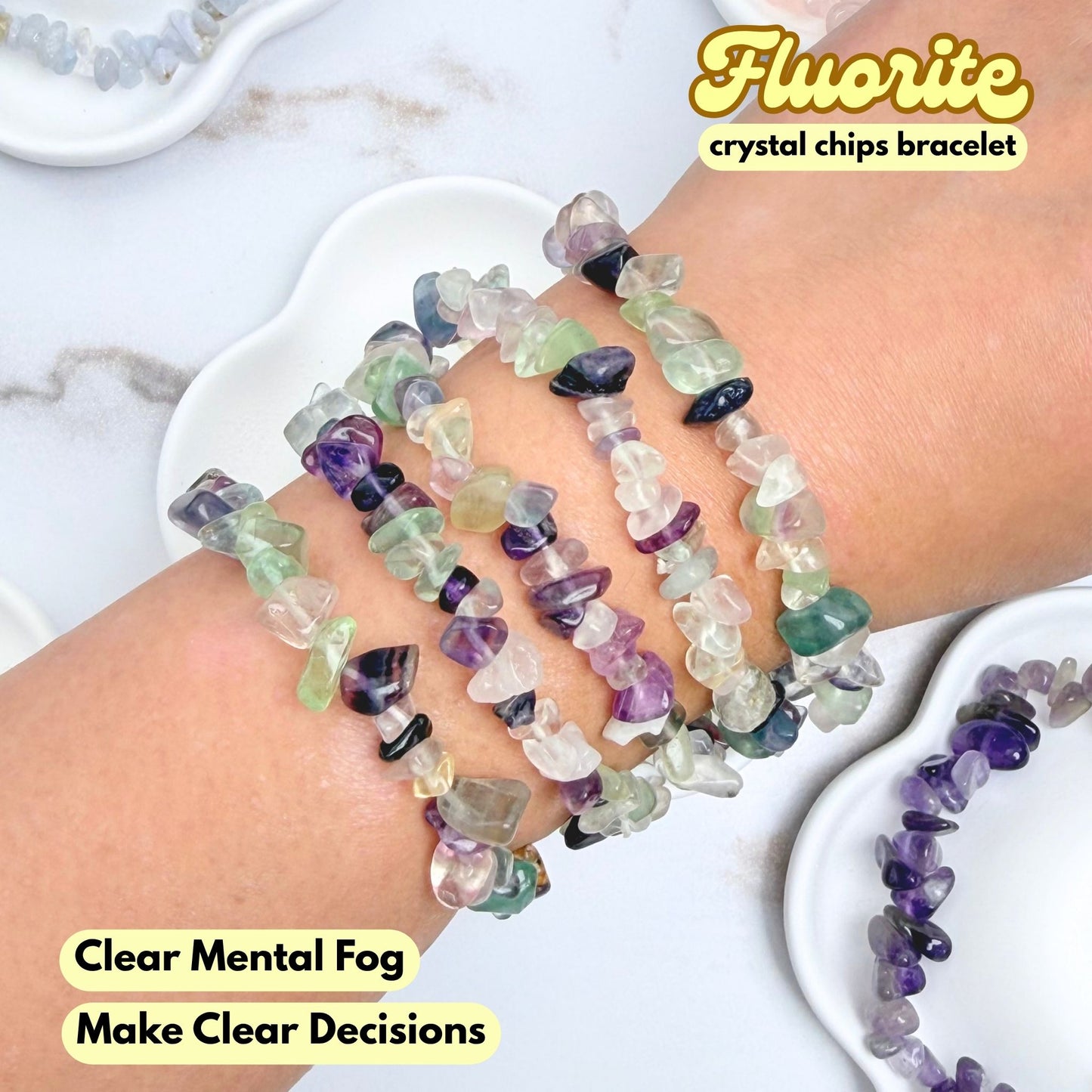Fluorite Chip Bracelet