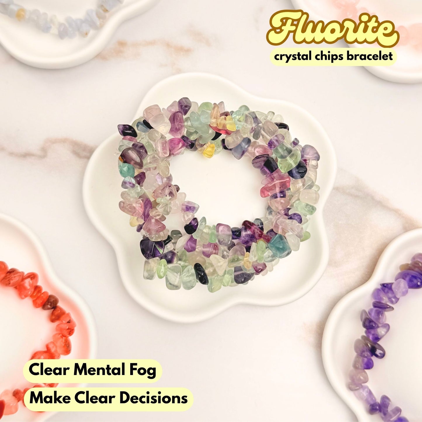 Fluorite Chip Bracelet