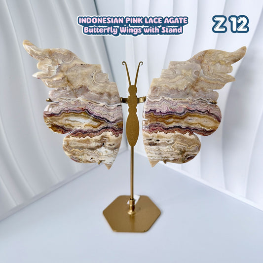 Indonesian Pink Crazy Lace Agate | Z12
