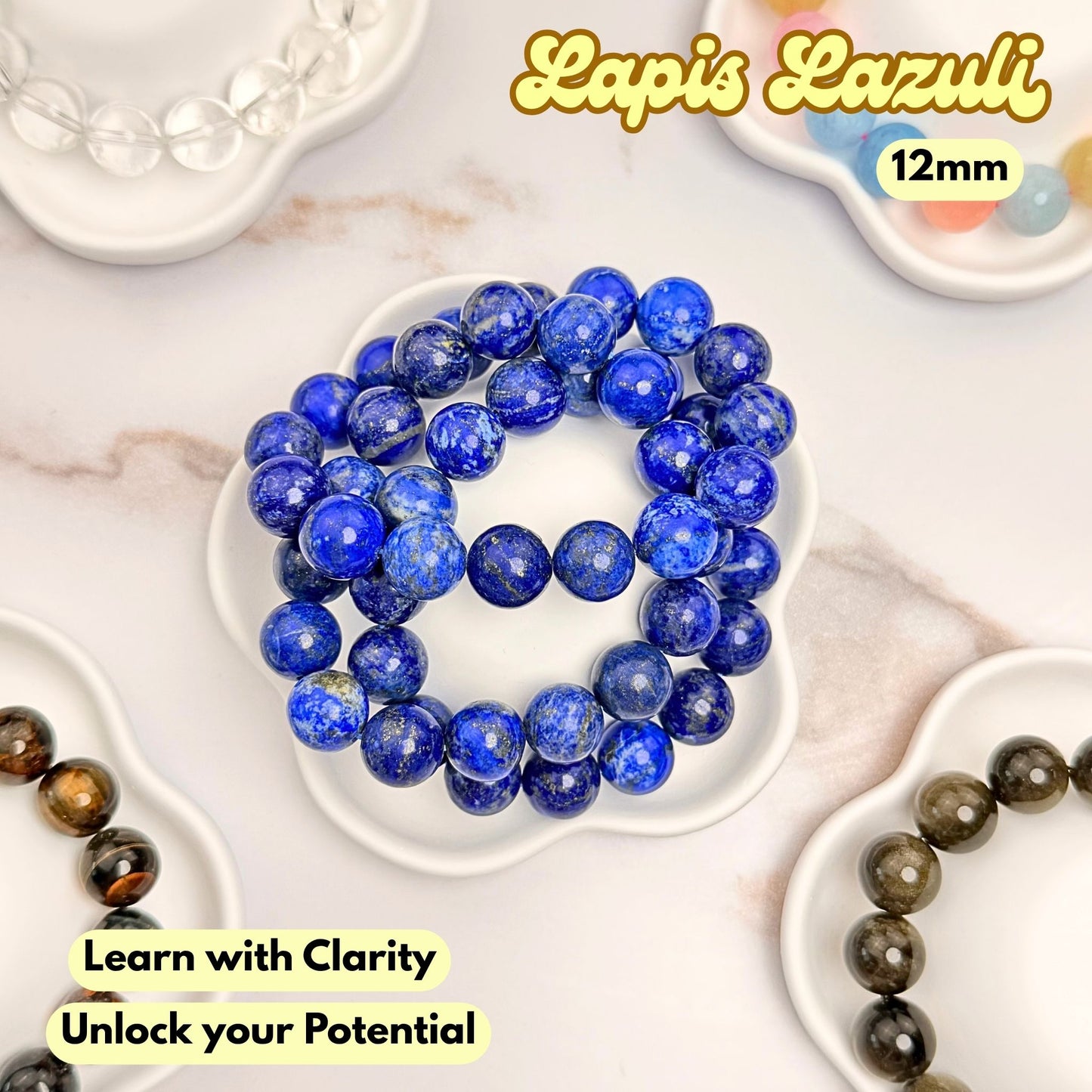 Lapis Lazuli 12mm Bracelet