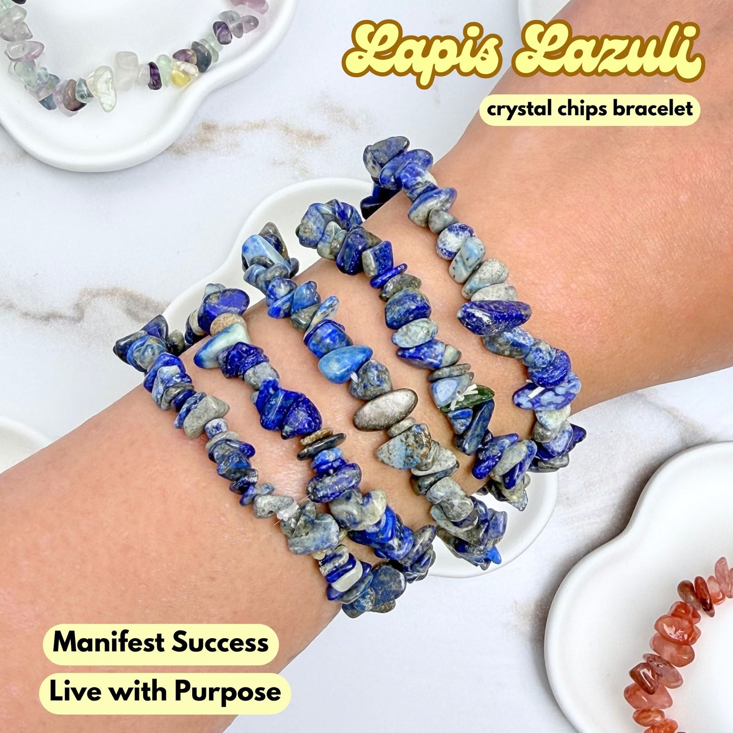 Lapis Lazuli Chip Bracelet