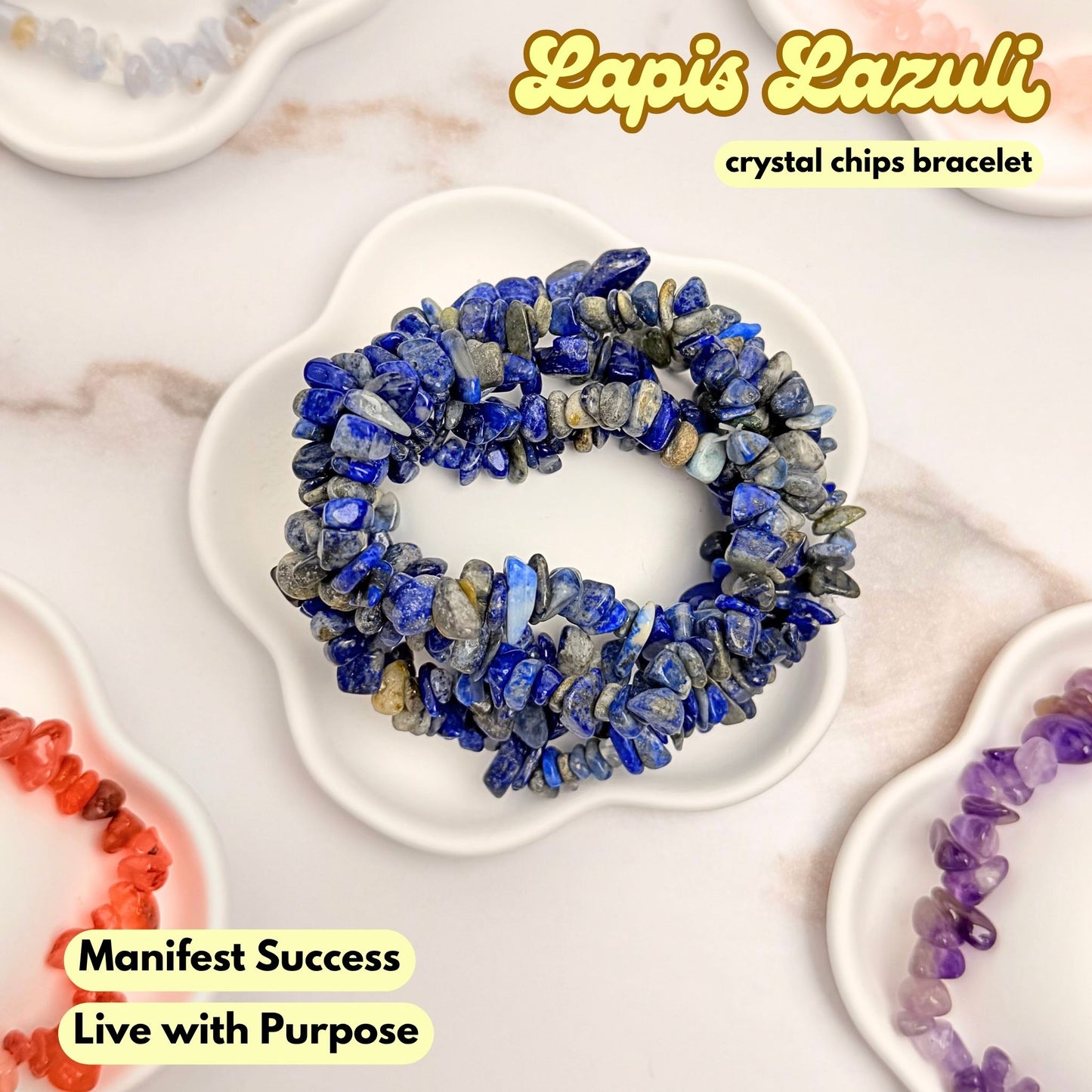 Lapis Lazuli Chip Bracelet