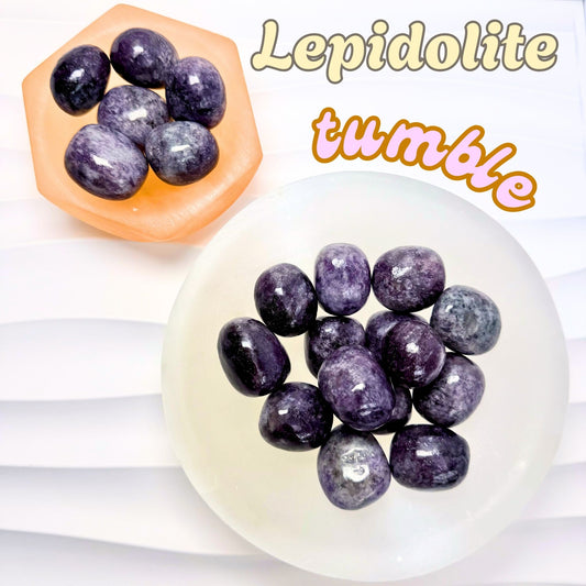 Lepidolite Tumbled stone | Intuitively Chosen
