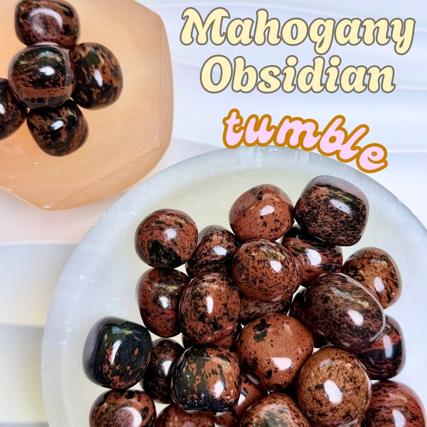 Mahogany Obsidian Tumbled Stone | Intuitively Chosen