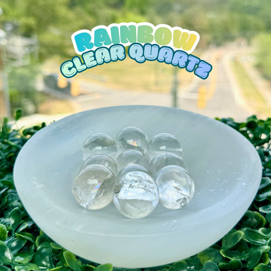 Rainbow Clear Quartz Mini Sphere | Intuitively Chosen