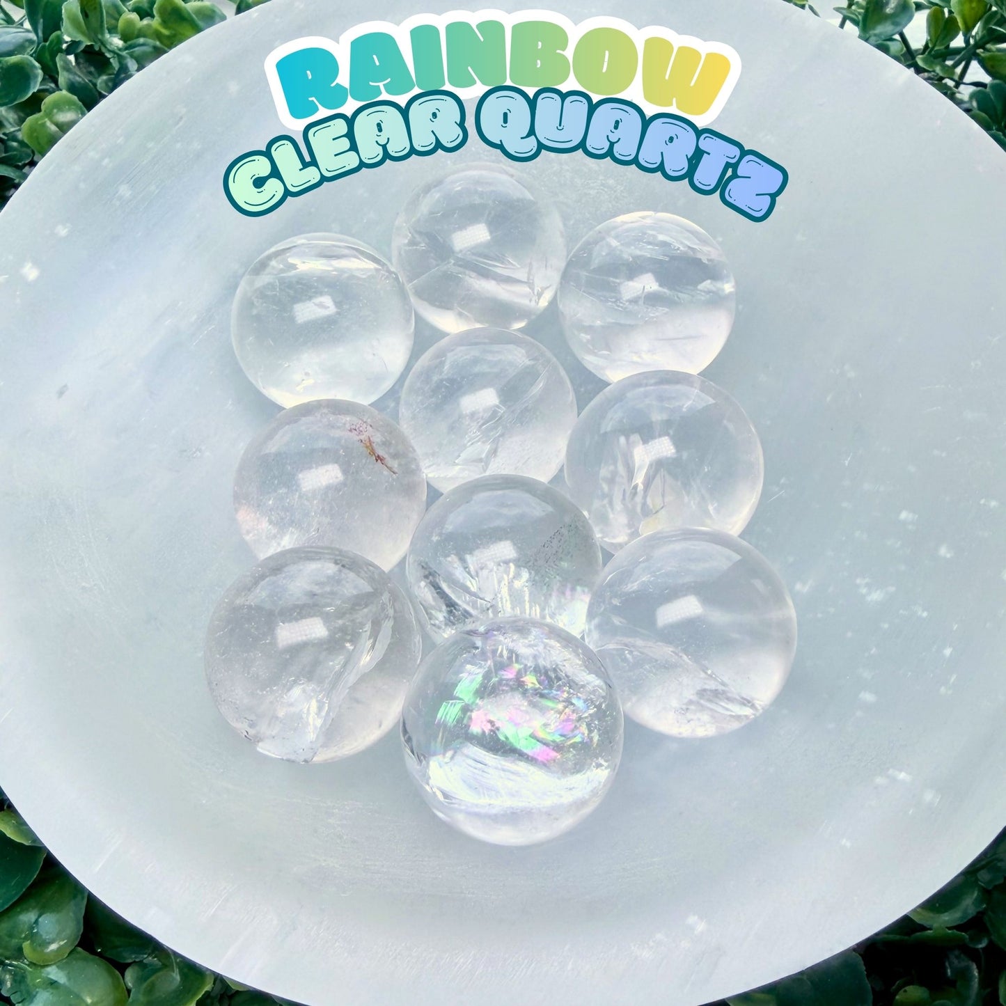 Rainbow Clear Quartz Mini Sphere | Intuitively Chosen