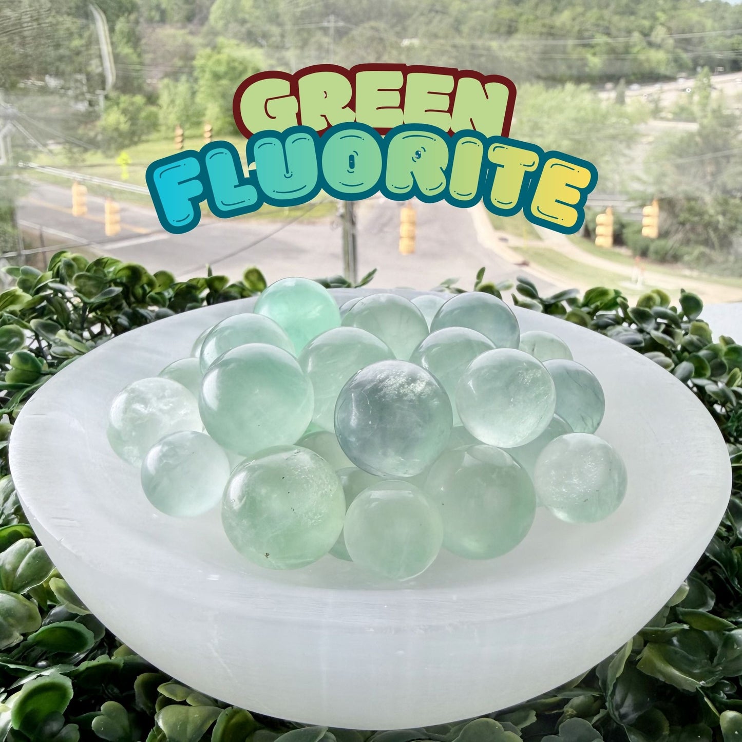 Green Fluorite Mini Sphere