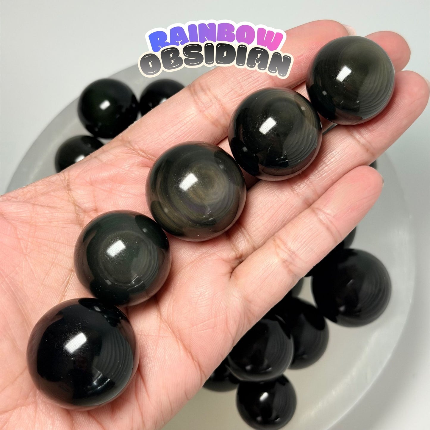 Rainbow Obsidian Mini Sphere