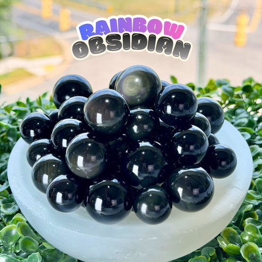Rainbow Obsidian Mini Sphere