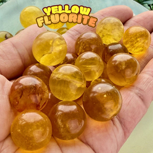 Yellow Fluorite Mini Sphere