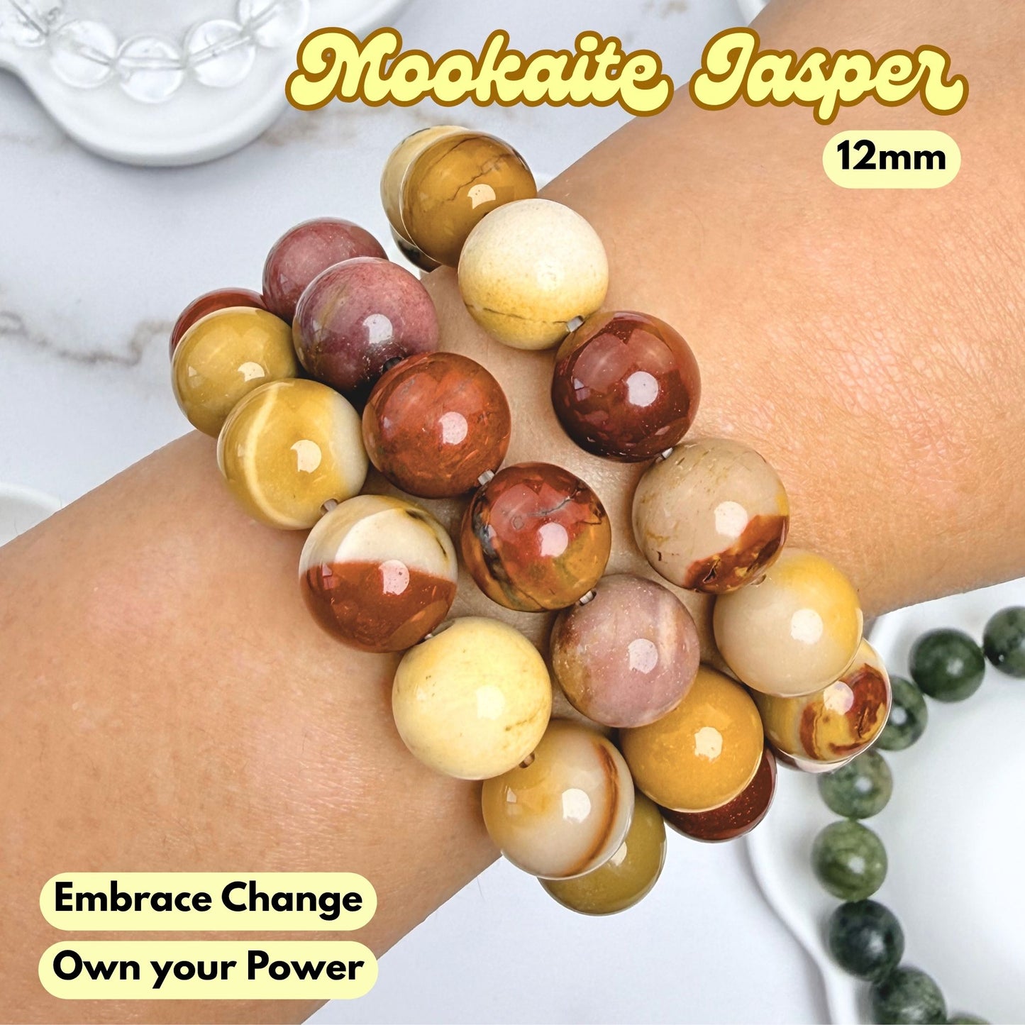 Mookaite Jasper 12mm Bracelet