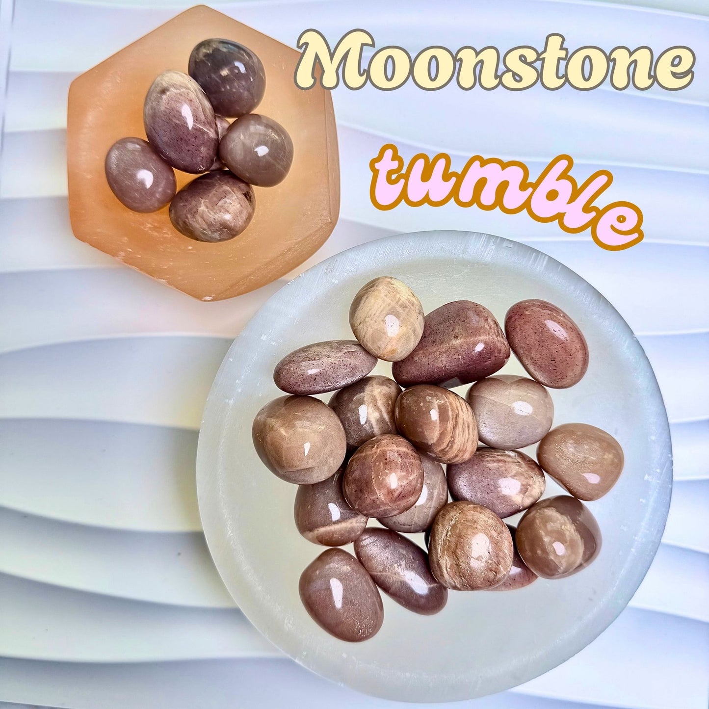 Moonstone Tumbled Stone | Intuitively Chosen