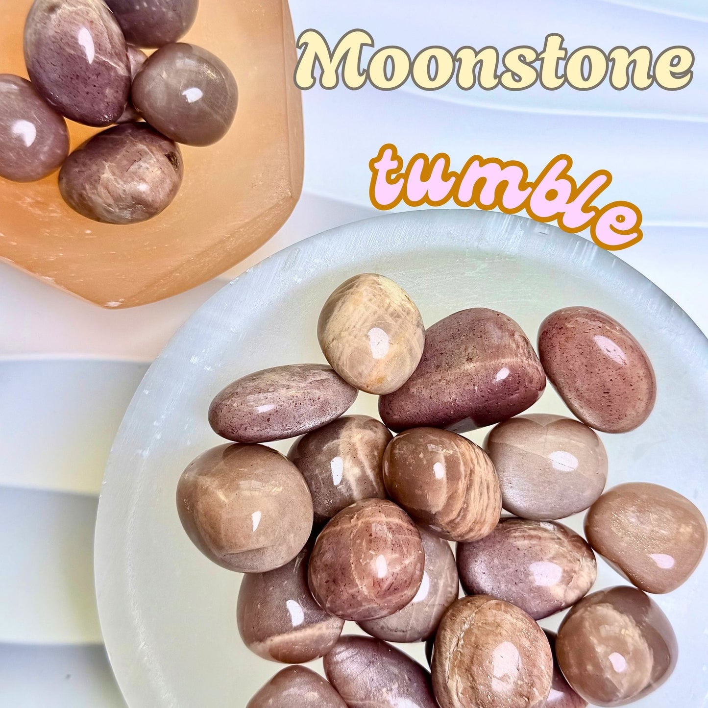 Moonstone Tumbled Stone | Intuitively Chosen