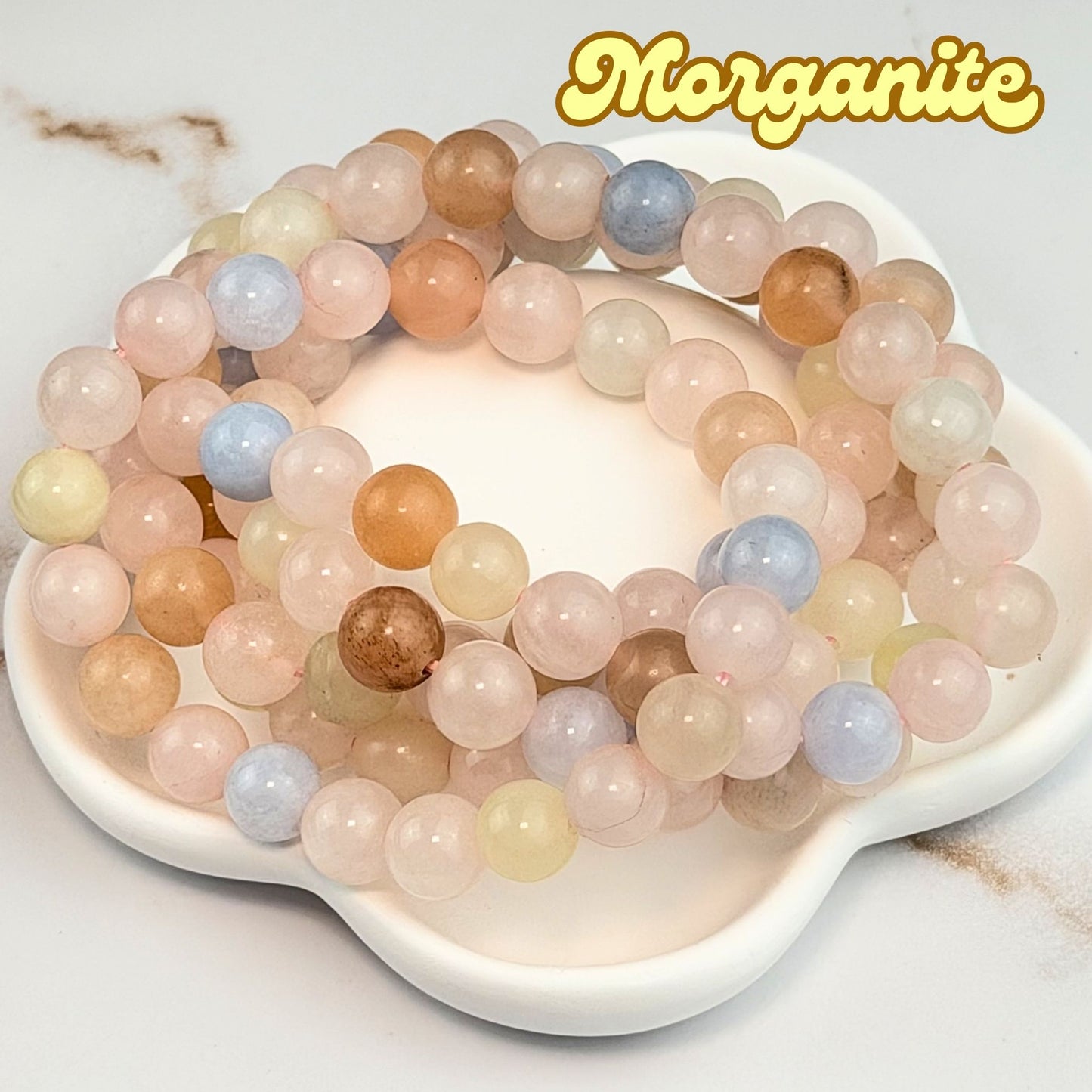 Morganite 8mm Bracelet
