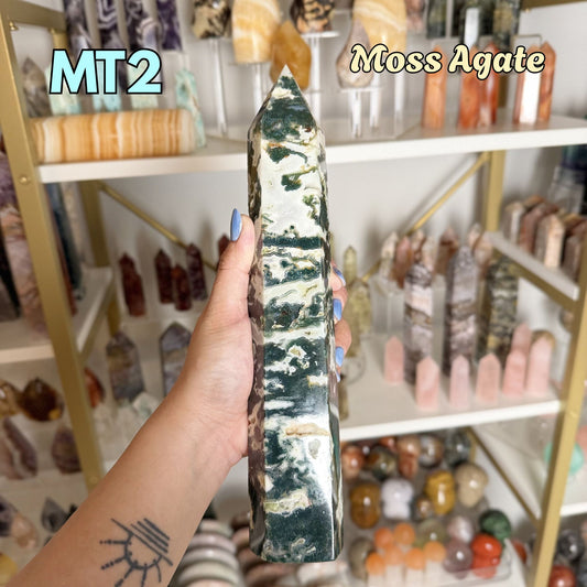 Moss Agate Chunky Tower | MT2