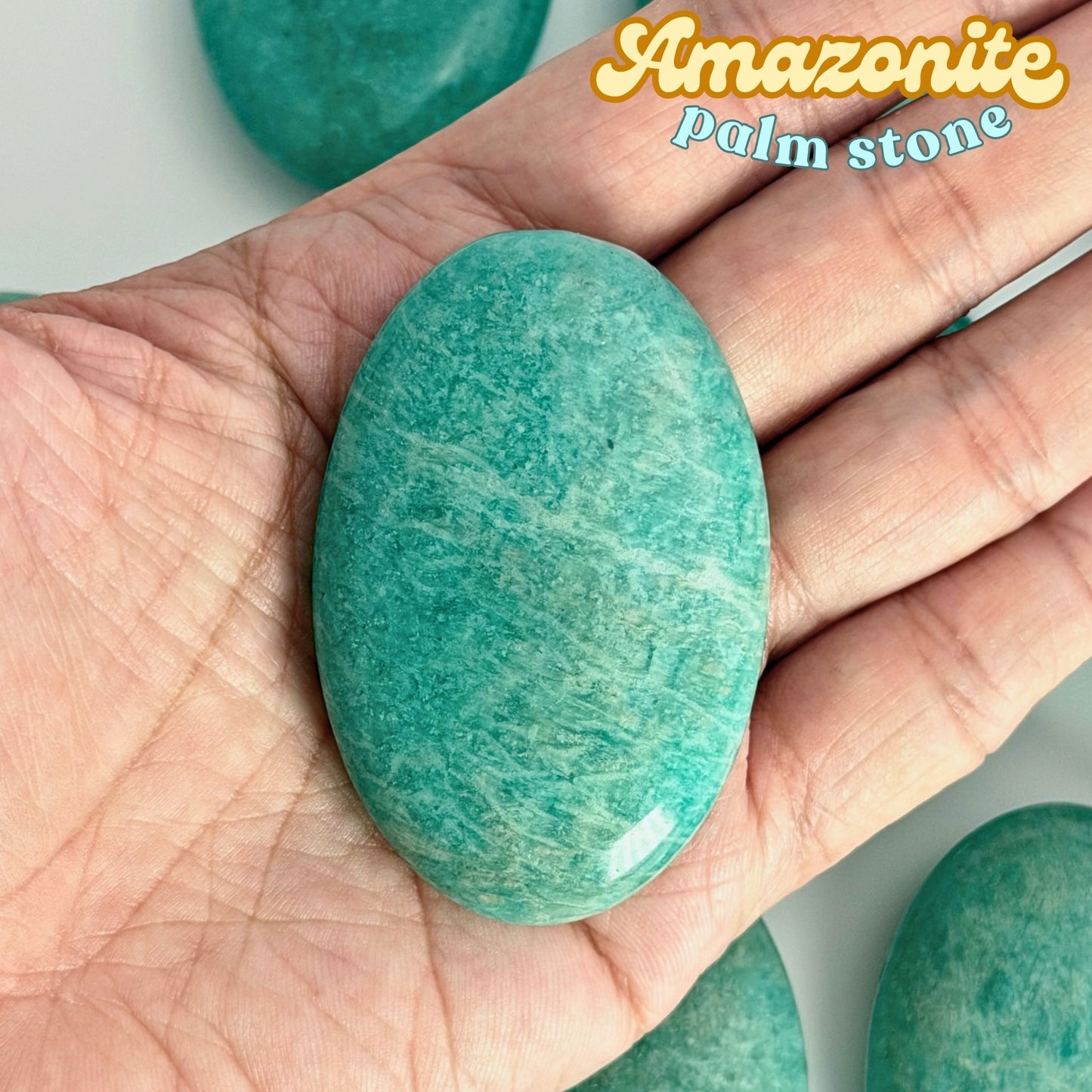 Amazonite Palm Stone | Intuitively Chosen