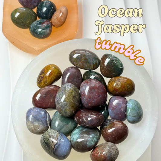 Ocean Jasper Tumbled Stone