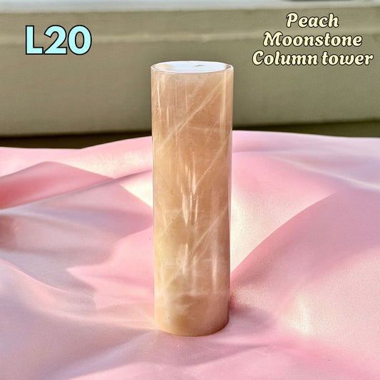 Peach Moonstone Column tower | L20