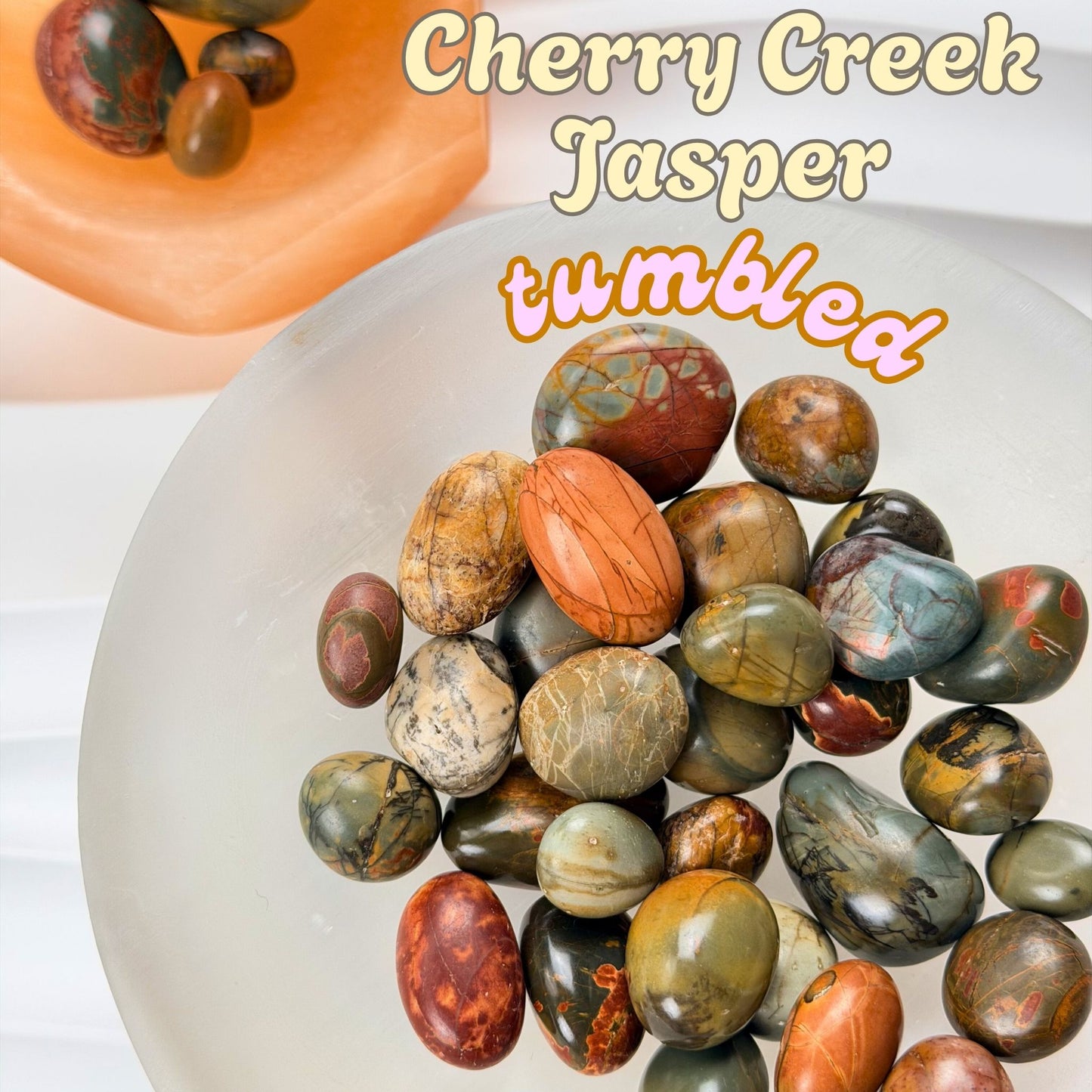 Cherry Creek Jasper Tumbled Stone