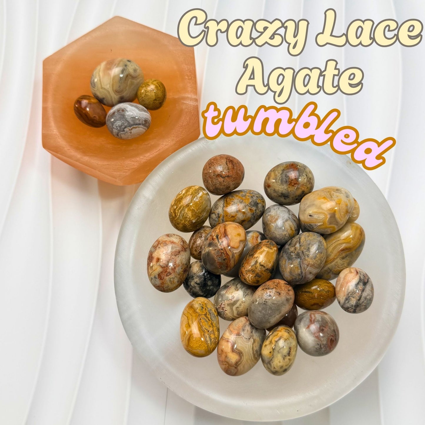 Crazy Lace Agate Tumbled Stone