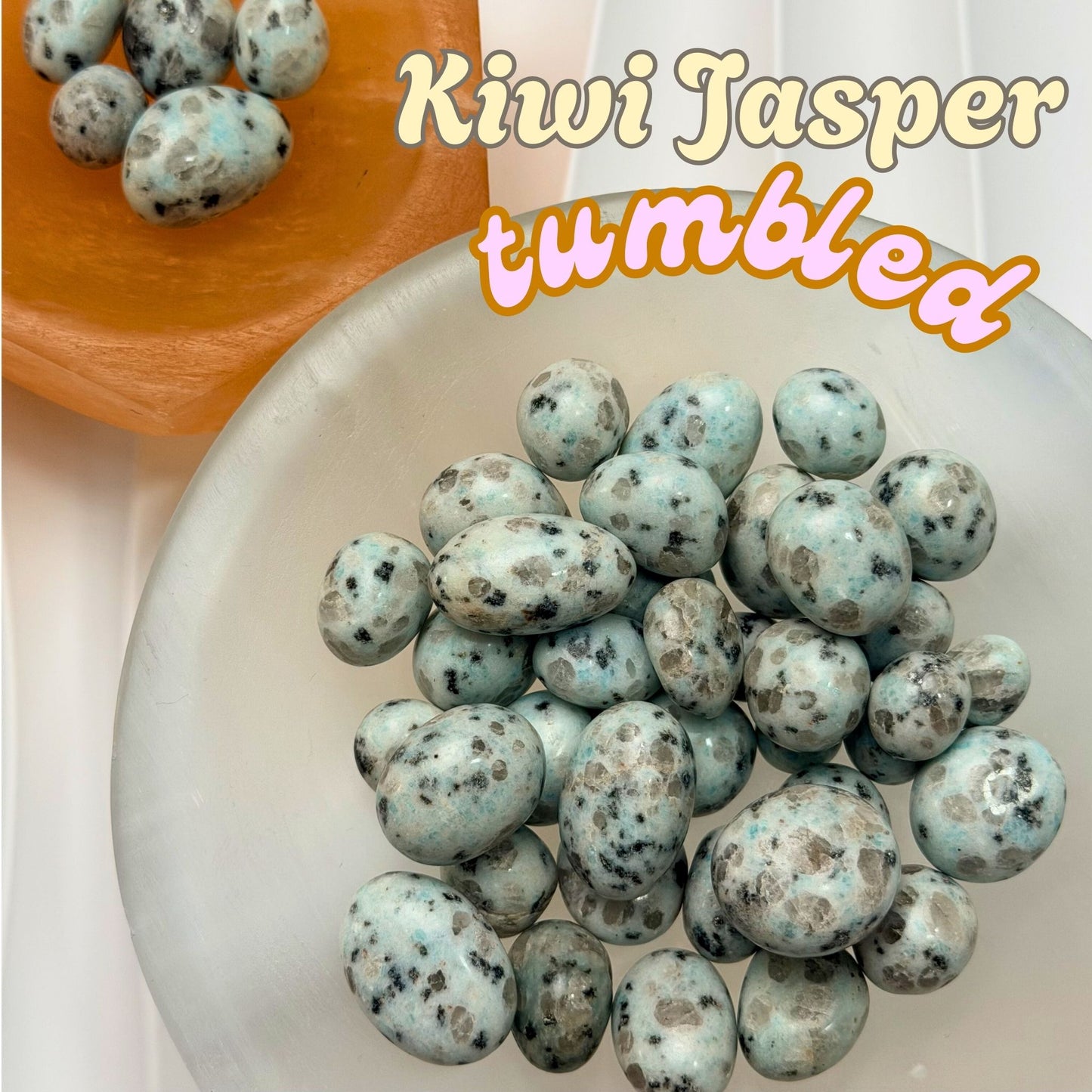 Kiwi Jasper Tumbled Stone