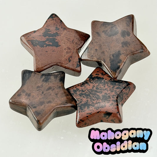 Mahogany Obsidian Mini Star Carving