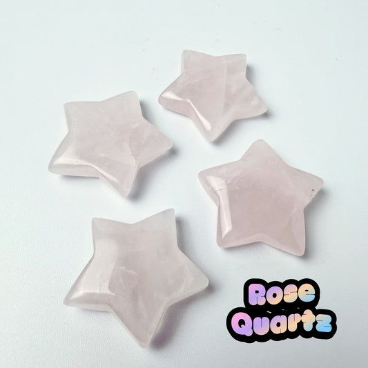 Rose Quartz Mini Star Carving